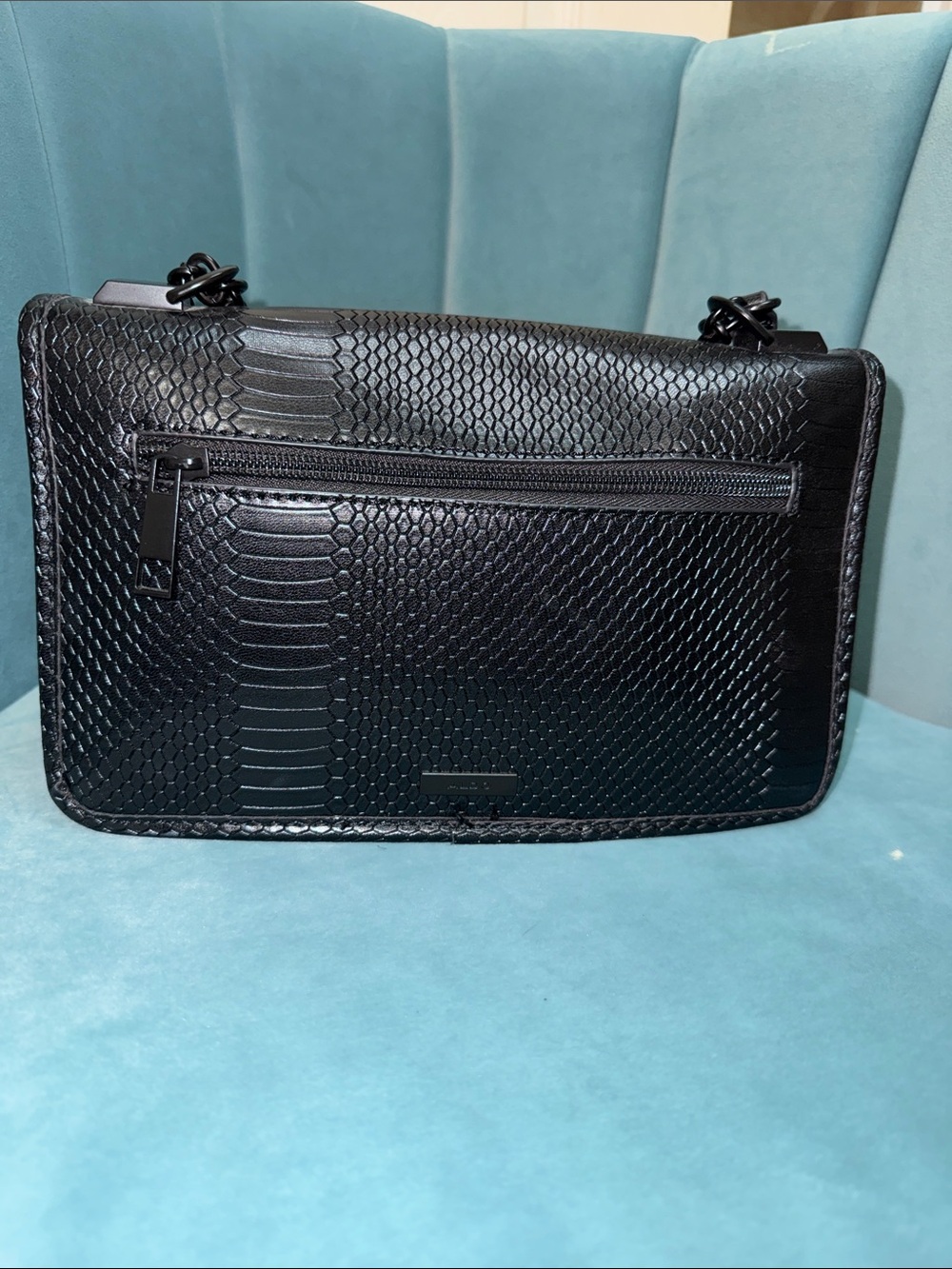 Aldo Dark Brown Embossed Crossbody Bag